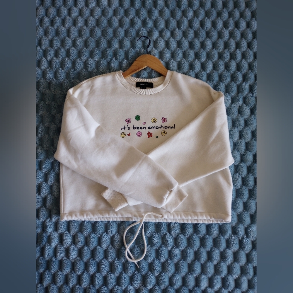 Forever 21, cropped sweater | Women's size 0X | Off-white